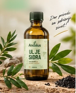 Ulje sidra, jedan od dva sastojka Andalus Dvojne terapije